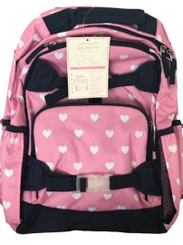 NEW Pottery Barn Kids LARGE Navy Pink Heart Valentine Backpack Lunch Bag eBay at eBay